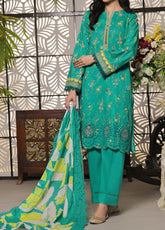 Zynah By VS Textile Digital Chikankari Lawn 3 Piece Unstitched Suit VS24ZDCLV1 D-78