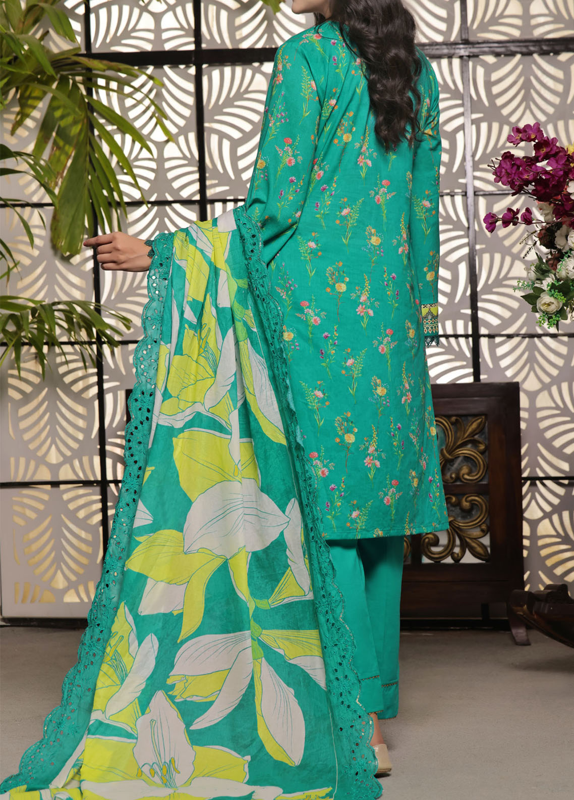 Zynah By VS Textile Digital Chikankari Lawn 3 Piece Unstitched Suit VS24ZDCLV1 D-78 Zynah By VS Textile Digital Chikankari Lawn 3 Piece Unstitched Suit VS24ZDCLV1 D-78