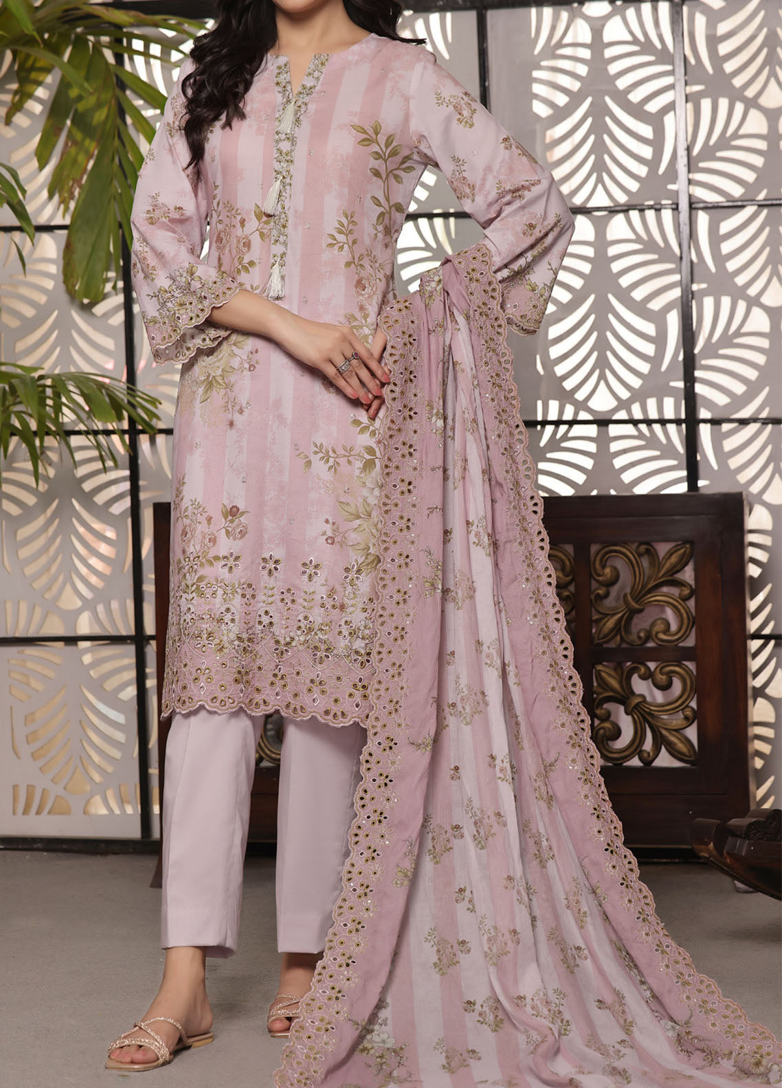 Zynah By VS Textile Digital Chikankari Lawn 3 Piece Unstitched Suit VS24ZDCLV1 D-79 Zynah By VS Textile Digital Chikankari Lawn 3 Piece Unstitched Suit VS24ZDCLV1 D-79