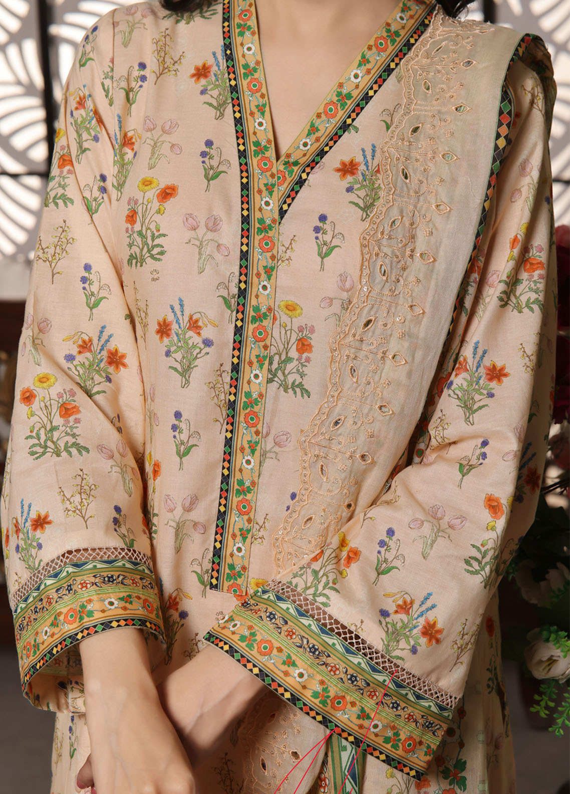 Zynah By VS Textile Digital Chikankari Lawn 3 Piece Unstitched Suit VS24ZDCLV1 D-81 Zynah By VS Textile Digital Chikankari Lawn 3 Piece Unstitched Suit VS24ZDCLV1 D-81