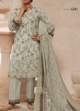 Zynah By VS Textile Embroidered Lawn 3 Piece Unstitched Suit VS25PCV9 D-600