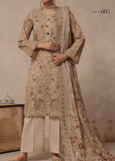 Zynah By VS Textile Embroidered Lawn 3 Piece Unstitched Suit VS25PCV9 D-605