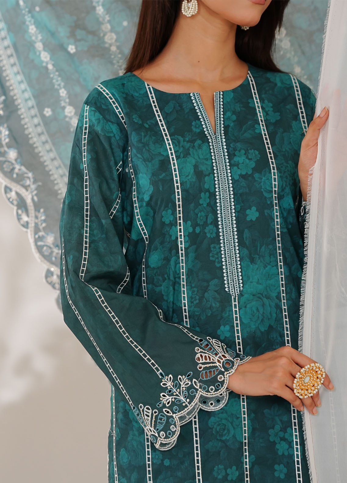Zynah By VS Textile Premium Chikankari Lawn 3 Piece Unstitched Suit VS26ZPCV1 D-689 Zynah By VS Textile Premium Chikankari Lawn 3 Piece Unstitched Suit VS26ZPCV1 D-689