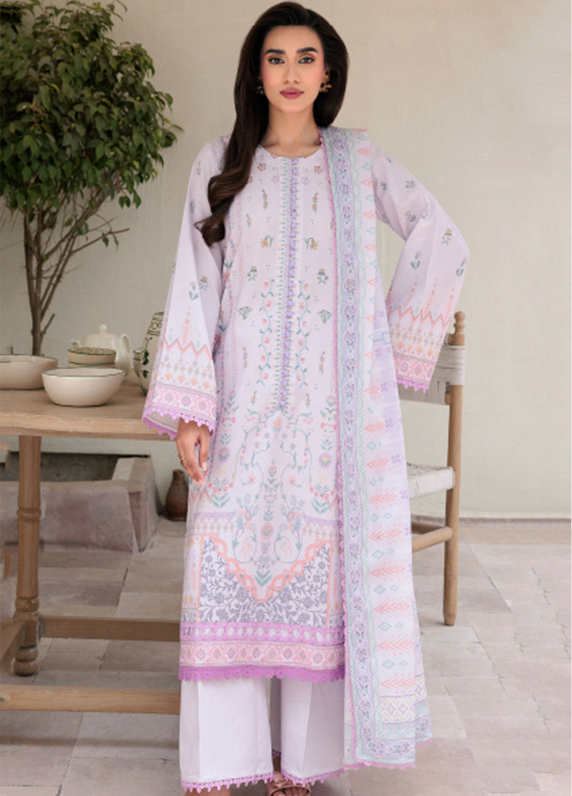 Zync By Florent Digital Printed Lawn 3 Piece Unstitched Suit FL25ZDWV3 D-3A Zync By Florent Digital Printed Lawn 3 Piece Unstitched Suit FL25ZDWV3 D-3A