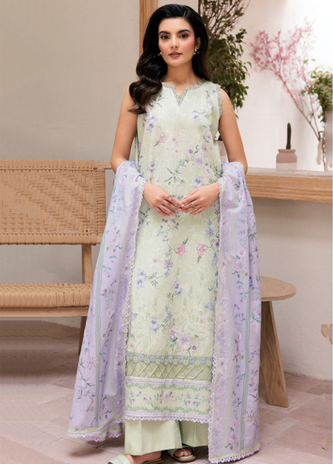 Zync By Florent Digital Printed Lawn 3 Piece Unstitched Suit FL25ZDWV3 D-6A Zync By Florent Digital Printed Lawn 3 Piece Unstitched Suit FL25ZDWV3 D-6A