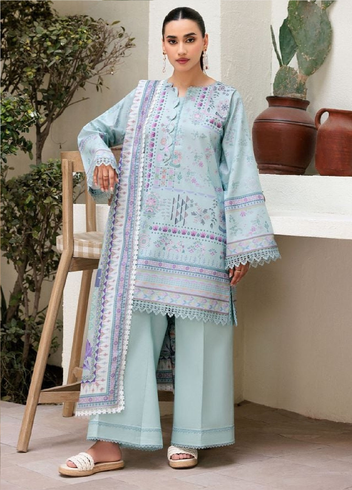 Zync By Florent Digital Printed Lawn 3 Piece Unstitched Suit FL25ZDWV3 D-8B Zync By Florent Digital Printed Lawn 3 Piece Unstitched Suit FL25ZDWV3 D-8B