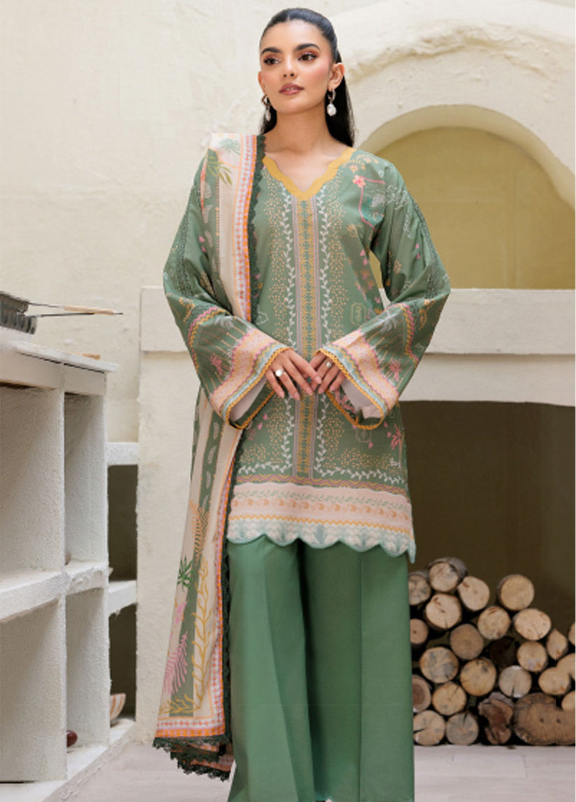 Zync By Florent Digital Printed Lawn 3 Piece Unstitched Suit FL25ZDWV3 D-9B Zync By Florent Digital Printed Lawn 3 Piece Unstitched Suit FL25ZDWV3 D-9B