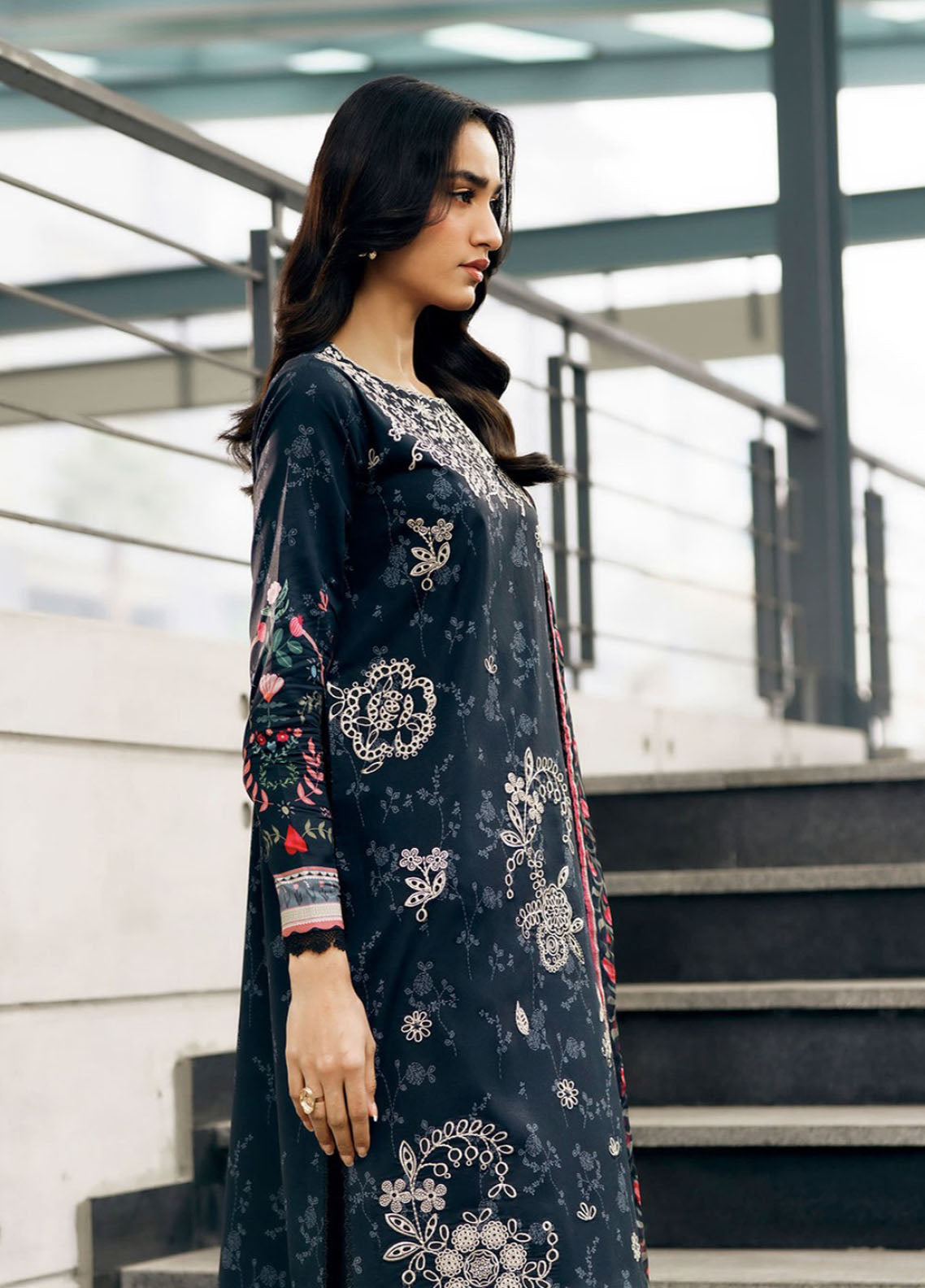 Zync By Florent Embroidered Lawn 3 Piece Unstitched Suit FL26ZSEV2 D-1B Zync By Florent Embroidered Lawn 3 Piece Unstitched Suit FL26ZSEV2 D-1B