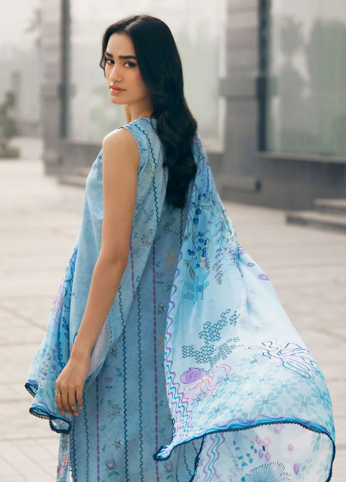 Zync By Florent Embroidered Lawn 3 Piece Unstitched Suit FL26ZSEV2 D-2B Zync By Florent Embroidered Lawn 3 Piece Unstitched Suit FL26ZSEV2 D-2B