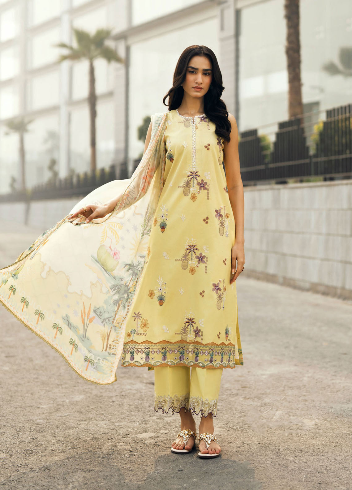 Zync By Florent Embroidered Lawn 3 Piece Unstitched Suit FL26ZSEV2 D-4A Zync By Florent Embroidered Lawn 3 Piece Unstitched Suit FL26ZSEV2 D-4A