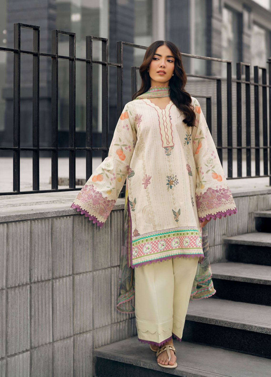 Zync By Florent Embroidered Lawn 3 Piece Unstitched Suit FL26ZSEV2 D-5A Zync By Florent Embroidered Lawn 3 Piece Unstitched Suit FL26ZSEV2 D-5A