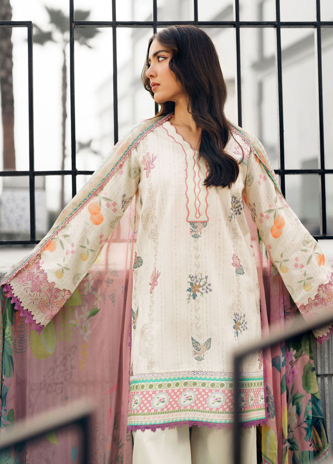 Zync By Florent Embroidered Lawn 3 Piece Unstitched Suit FL26ZSEV2 D-5A Zync By Florent Embroidered Lawn 3 Piece Unstitched Suit FL26ZSEV2 D-5A