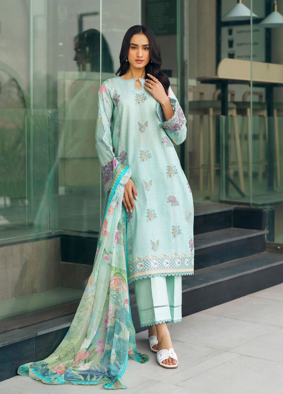 Zync By Florent Embroidered Lawn 3 Piece Unstitched Suit FL26ZSEV2 D-5B Zync By Florent Embroidered Lawn 3 Piece Unstitched Suit FL26ZSEV2 D-5B