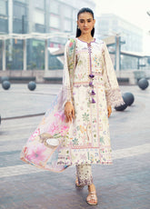 Zync By Florent Embroidered Lawn 3 Piece Unstitched Suit FL26ZSEV2 D-9A