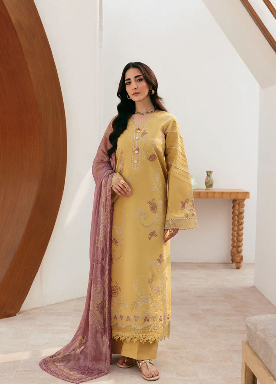 Zync By Florent Luxury Embroidered Lawn 3 Piece Unstitched Suit FL26ZLL D-FZ-1B Zync By Florent Luxury Embroidered Lawn 3 Piece Unstitched Suit FL26ZLL D-FZ-1B