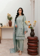 Zync By Florent Luxury Embroidered Lawn 3 Piece Unstitched Suit FL26ZLL D-FZ-2A