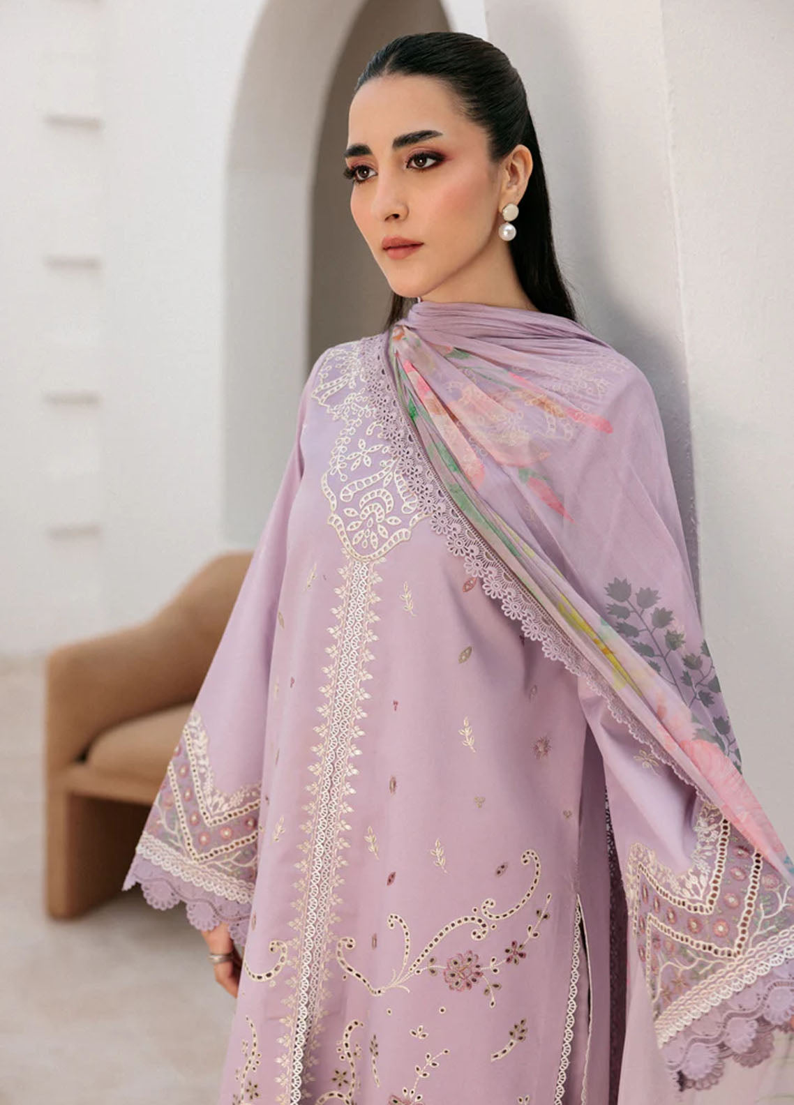 Zync By Florent Luxury Embroidered Lawn 3 Piece Unstitched Suit FL26ZLL D-FZ-3B Zync By Florent Luxury Embroidered Lawn 3 Piece Unstitched Suit FL26ZLL D-FZ-3B