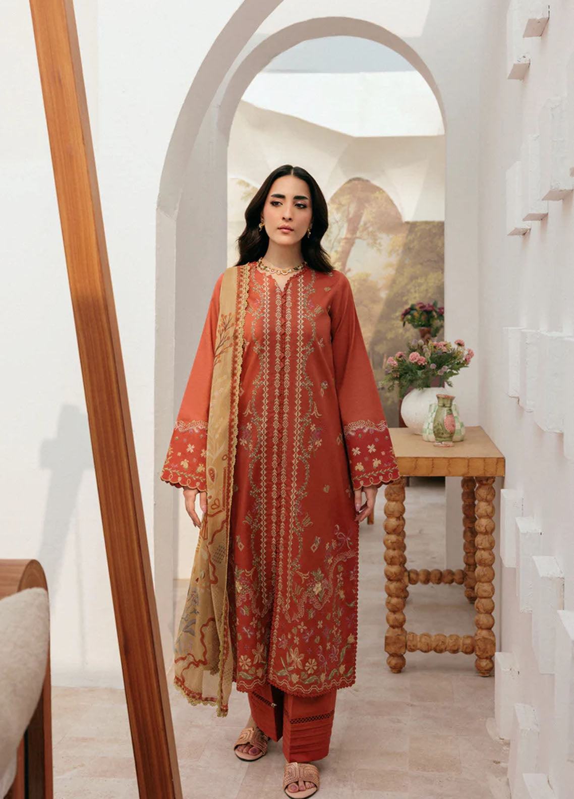 Zync By Florent Luxury Embroidered Lawn 3 Piece Unstitched Suit FL26ZLL D-FZ-6B Zync By Florent Luxury Embroidered Lawn 3 Piece Unstitched Suit FL26ZLL D-FZ-6B