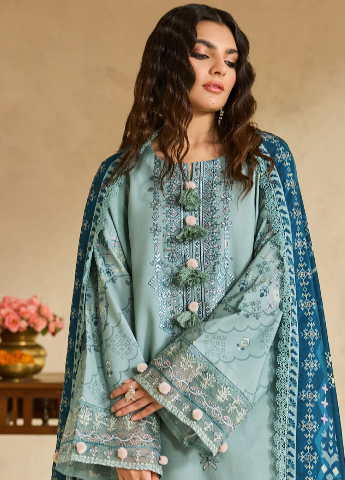 Zync By Florent One Nation Embroidered Linen 3 Piece Unstitched Suit FL25ZONWV1 D-FON-3B Zync By Florent One Nation Embroidered Linen 3 Piece Unstitched Suit FL25ZONWV1 D-FON-3B