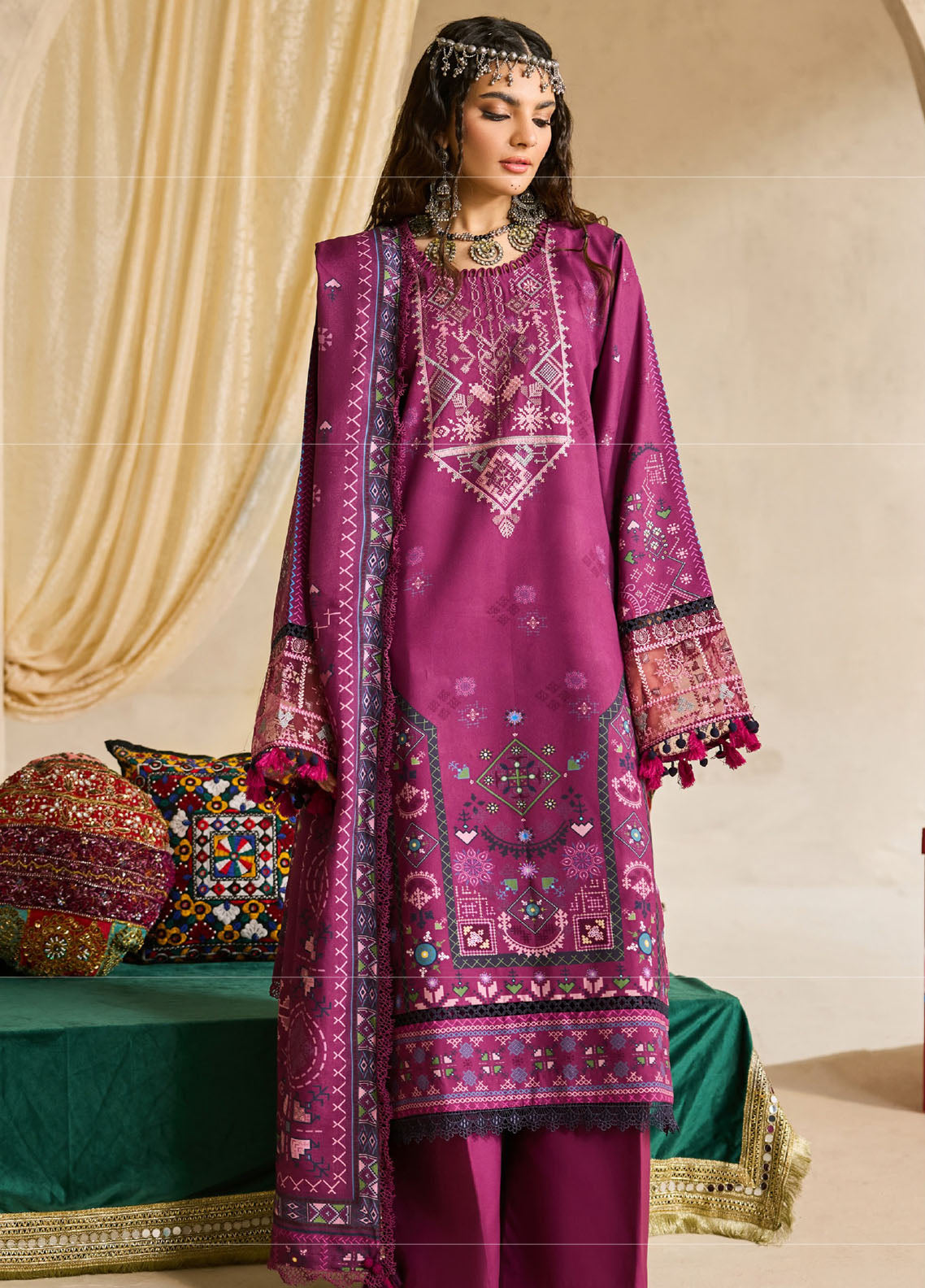 Zync By Florent One Nation Embroidered Linen 3 Piece Unstitched Suit FL25ZONWV1 D-FON-4B Zync By Florent One Nation Embroidered Linen 3 Piece Unstitched Suit FL25ZONWV1 D-FON-4B