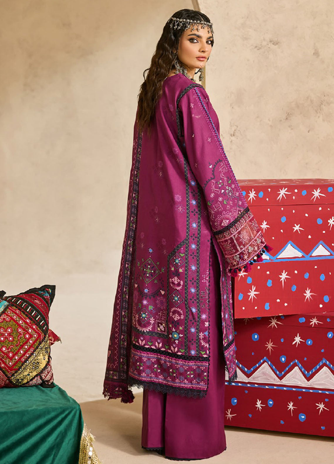 Zync By Florent One Nation Embroidered Linen 3 Piece Unstitched Suit FL25ZONWV1 D-FON-4B Zync By Florent One Nation Embroidered Linen 3 Piece Unstitched Suit FL25ZONWV1 D-FON-4B