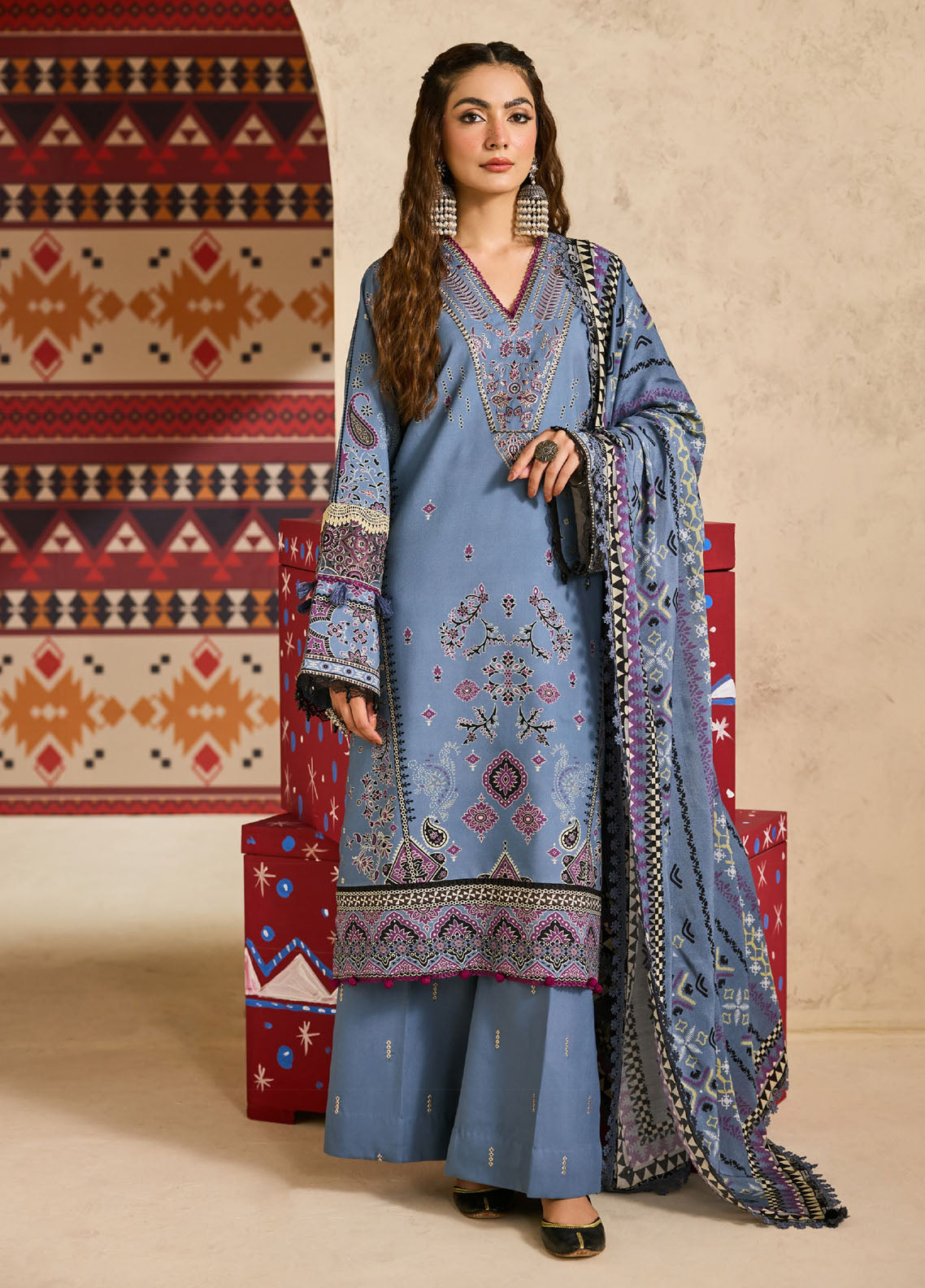 Zync By Florent One Nation Embroidered Linen 3 Piece Unstitched Suit FL25ZONWV1 D-FON-6A Zync By Florent One Nation Embroidered Linen 3 Piece Unstitched Suit FL25ZONWV1 D-FON-6A