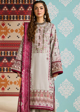 Zync By Florent One Nation Embroidered Linen 3 Piece Unstitched Suit FL25ZONWV1 D-FON-7A