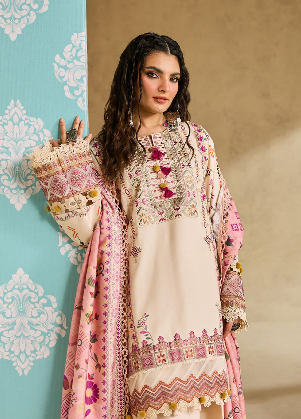 Zync By Florent One Nation Embroidered Linen 3 Piece Unstitched Suit FL25ZONWV1 D-FON-7B Zync By Florent One Nation Embroidered Linen 3 Piece Unstitched Suit FL25ZONWV1 D-FON-7B