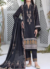 Shahkar By VS Textile Printed Khaddar Unstitched 3 Piece Suit - 01