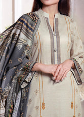 Shahkar By VS Textile Printed Khaddar Unstitched 3 Piece Suit - 08