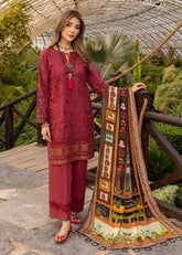 Arzoo By Humdum Embroidered Lawn Unstitched 3 Piece Suit - 01