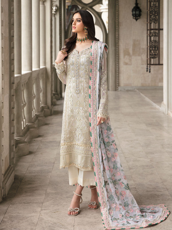 Isabella By Gulaal Embroidered Chiffon Unstitched 3 Piece Suit - 03 Isabella By Gulaal Embroidered Chiffon Unstitched 3 Piece Suit - 03