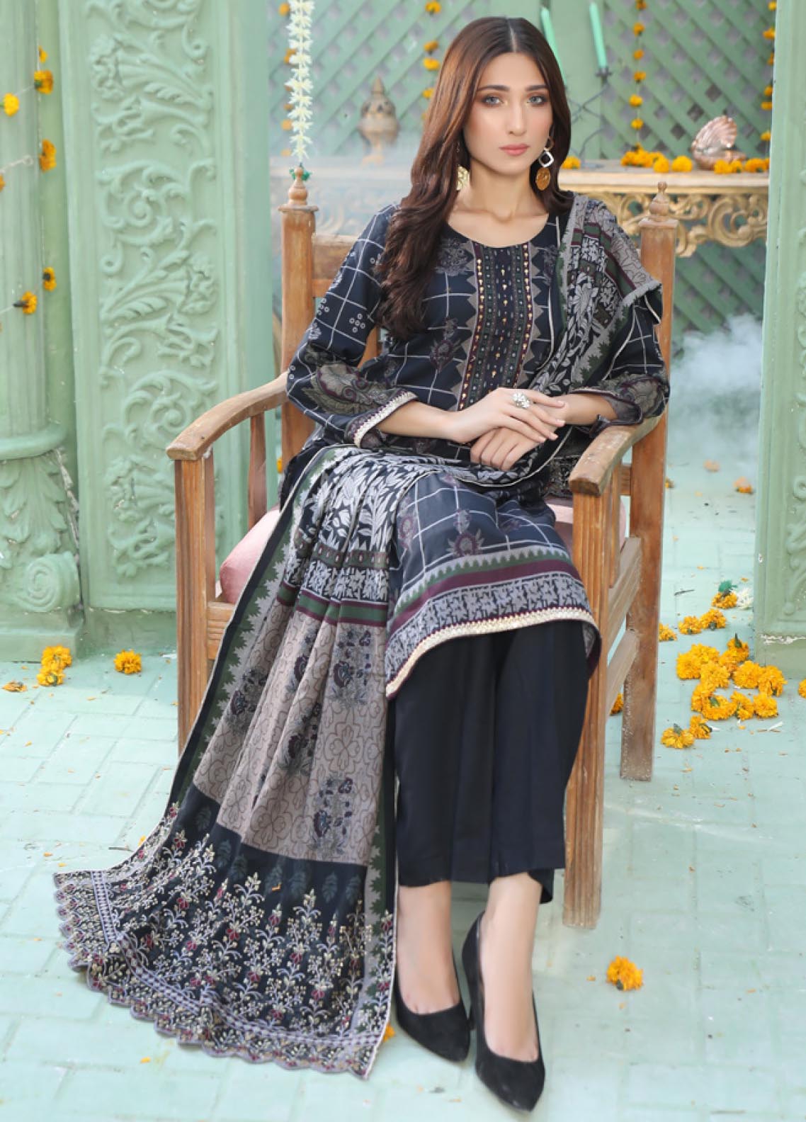 D#01 MTF Flora Dhanak Handwork Collection 1022 D#01 MTF Flora Dhanak Handwork Collection 1022