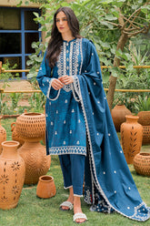 Cross Stitch Unstitched 3 Piece Midnight Haze