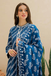 Cross Stitch Unstitched 3 Piece Mystique Blue