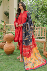 Cross Stitch Unstitched 3 Piece Safron Glow