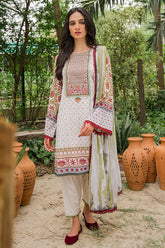 Cross Stitch Unstitched 3 Piece Sterling White