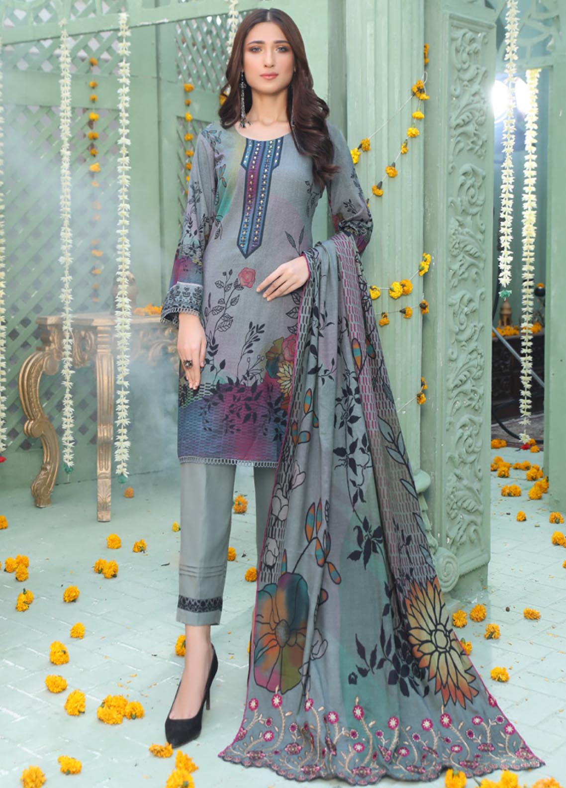 D#02 MTF Flora Dhanak Handwork Collection 1022 D#02 MTF Flora Dhanak Handwork Collection 1022