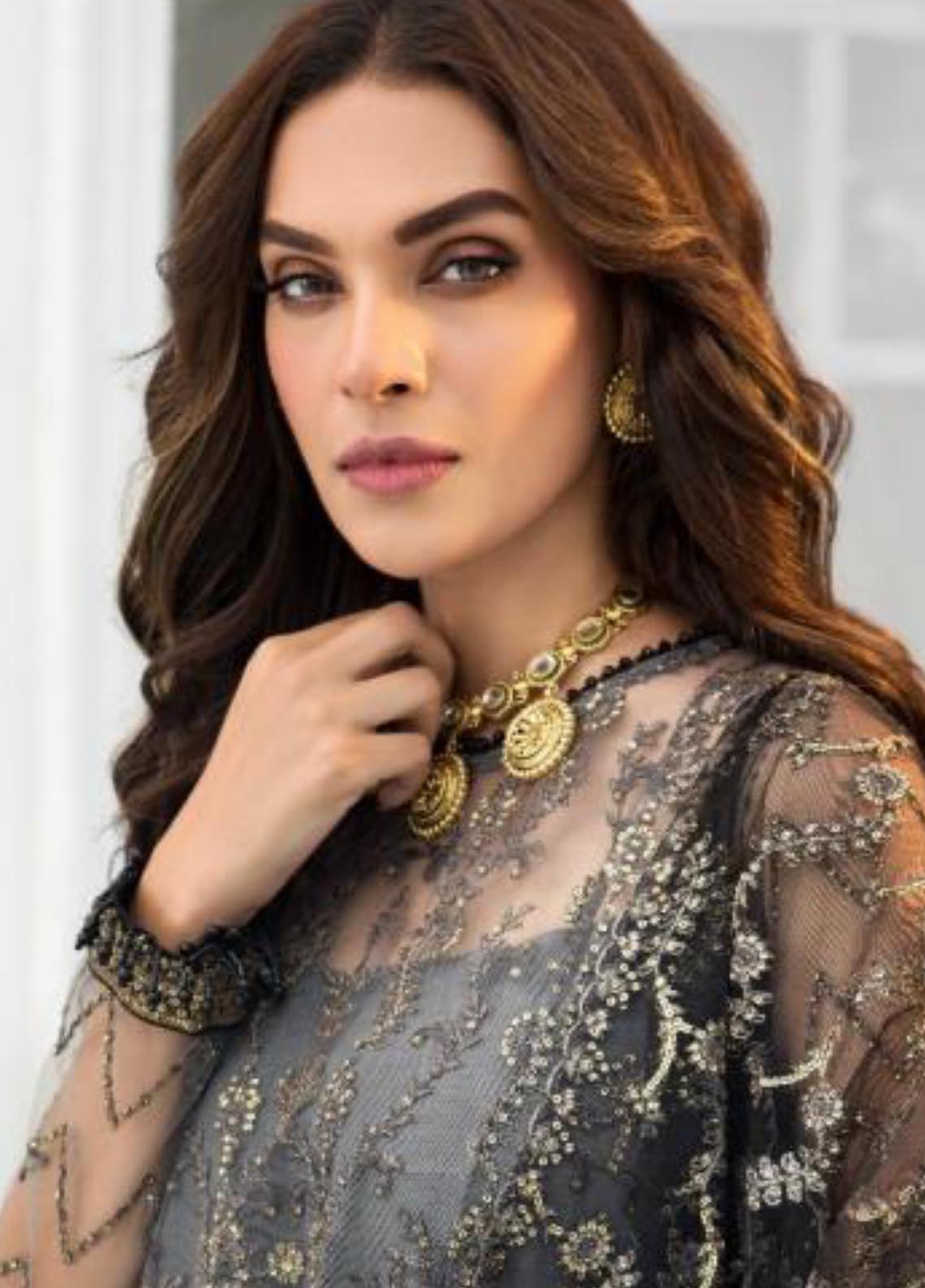 Zarif Embroidered Net Unstitched 3 Piece Suit - 03 Zarif Embroidered Net Unstitched 3 Piece Suit - 03