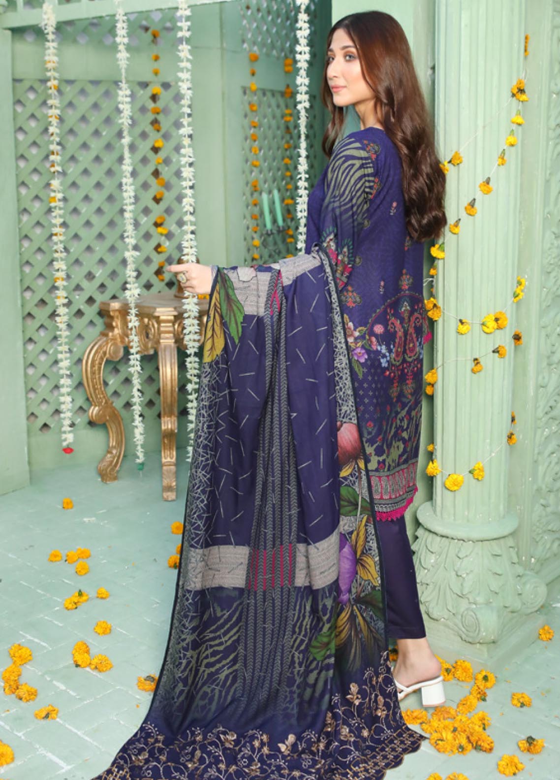 D#03 MTF Flora Dhanak Handwork Collection 1022 D#03 MTF Flora Dhanak Handwork Collection 1022