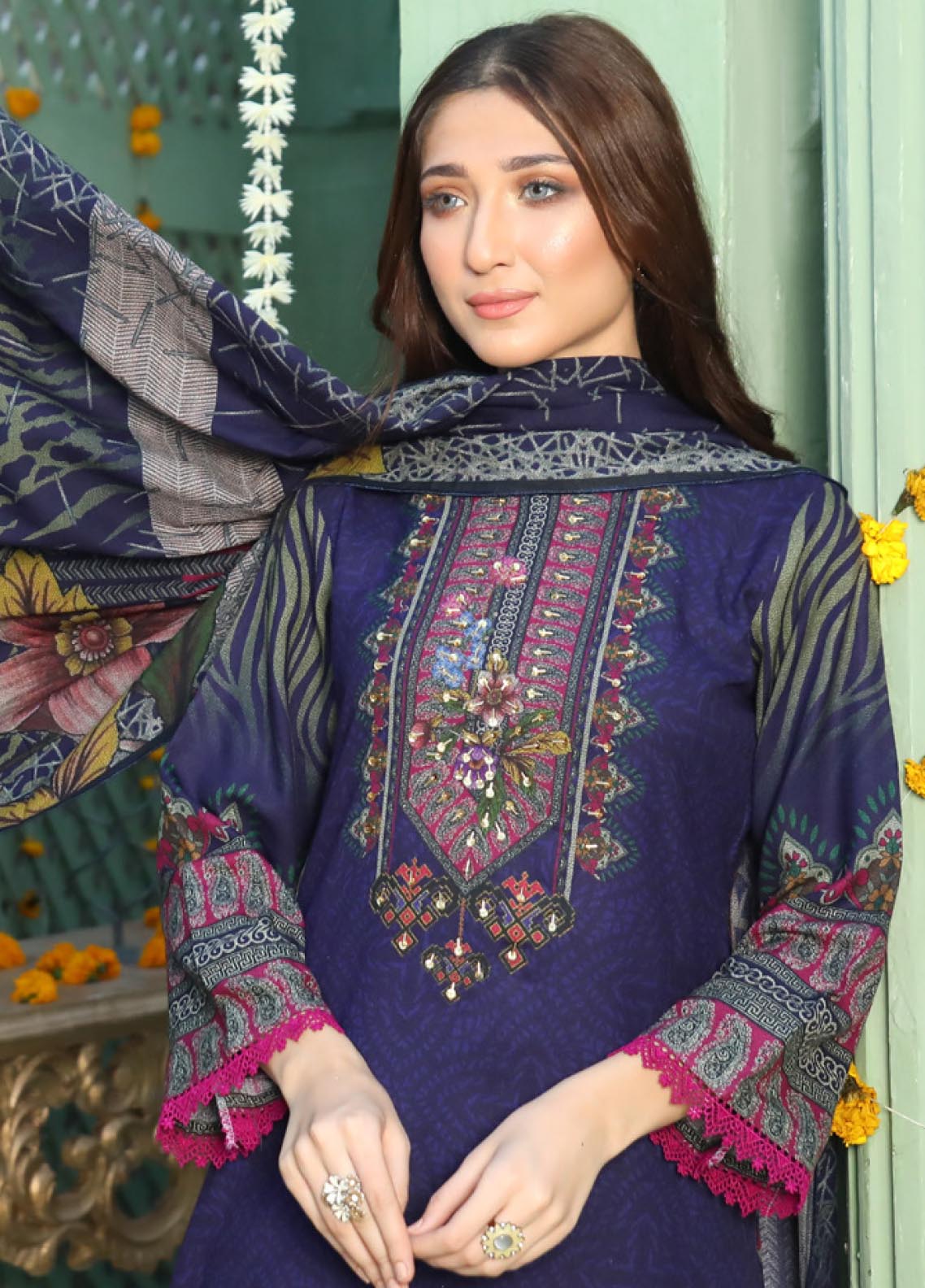 D#03 MTF Flora Dhanak Handwork Collection 1022 D#03 MTF Flora Dhanak Handwork Collection 1022
