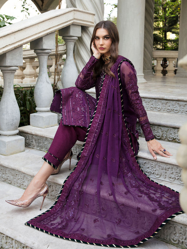Isabella By Gulaal Embroidered Chiffon Unstitched 3 Piece Suit - 02 Isabella By Gulaal Embroidered Chiffon Unstitched 3 Piece Suit - 02