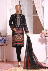 HZ Unstitched 3 Piece D#1176A