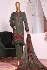 HZ Unstitched 3 Piece D#1177A