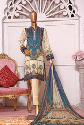 HZ Unstitched 3 Piece D#11781A