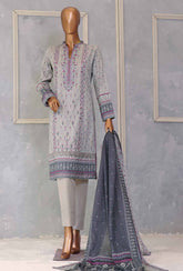 HZ Unstitched 3 Piece D#145