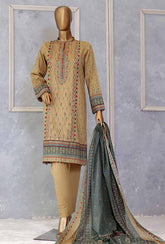 HZ Unstitched 3 Piece D#146