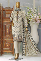 HZ Unstitched 3 Piece D#134