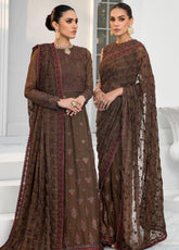 Zarif Embroidered Chiffon Unstitched 3 Piece Suit - 05