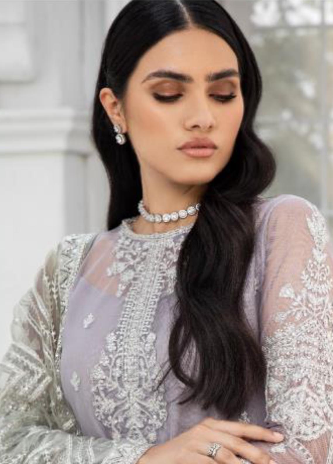 Zarif Embroidered Net Unstitched 3 Piece Suit - 06 Zarif Embroidered Net Unstitched 3 Piece Suit - 06